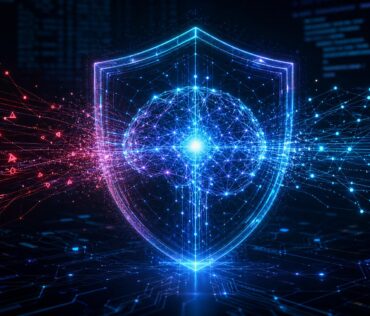 Modelo de inteligencia artificial aprendiendo patrones de ciberseguridad y hacking